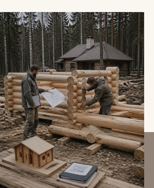 Проектирование и строительство домов из бревна в Уфе